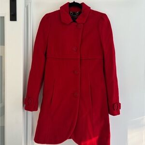 Miss Sixty Vibrant Red Pea Coat